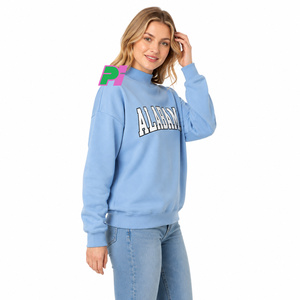 Sudadera de Cuello Alto para Mujer, 100% Algodón, de Alta Calidad, Marca Pook International, con Apliques Bordados Personalizados, Estilo Urbano - Product Image 2
