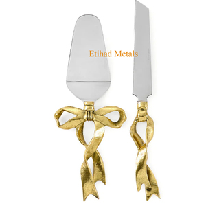 Premium Design Brass Bow Handle <b>Cake</b> <b>Servers</b> - Product Image 2