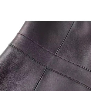 Chaleco de Cuero Genuino para Mujer, Estilo Motero, Impermeable, de Lona, Precio de Fábrica, para la Moda de Invierno - Product Image 6