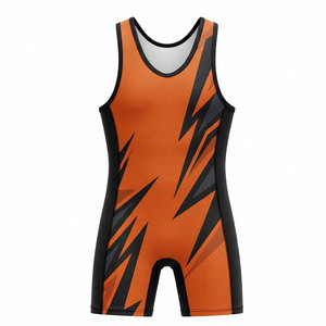 <b>Men</b> Lightweight Wrestling <b>Singlets</b> Breathable Fabric <b>For</b> Training Practice Gym Workout And Sports Competition Use - Product Image 1