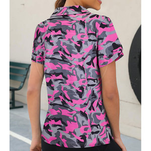 Polos de golf ecológicos de secado rápido para mujer, tela elástica, ligeros y cómodos para golf al aire libre y ropa de vacaciones. - Product Image 4