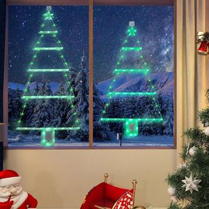2pcs Christmas Tree LED <b>Lights</b> with Remote 3FT 2.4FT Window Wall Hanging 8 Modes <b>Timer</b> <b>for</b> Holiday Decorations - Product Image 2