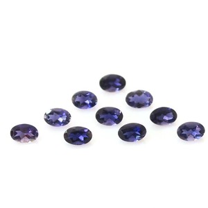 Iolita azul natural de 3x5 mm, corte ovalado, piedra preciosa suelta, cuentas de iolita facetadas y calibradas para la fabricación de joyería, precio al por mayor, lote a granel. - Product Image 3