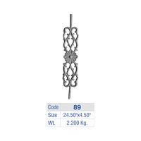 Balustre moderne orné de motifs floraux, balustrade de luxe haut de gamme pour villa, garde-corps de balcon en acier inoxydable, main courante décorative pour escalier
