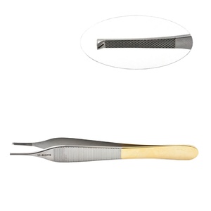 Fórceps de dientes finos Adson de 12cm, instrumento quirúrgico alemán de acero inoxidable, certificado CE, clase II, MOL, hecho en Pakistán - Product Image 1