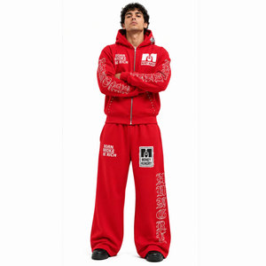 Ensemble de survêtement unisexe personnalisé tie-dye 2027 pour homme – Sweat à capuche vintage et pantalon évasé – Tenue décontractée délavée à l'acide pour homme - Product Image 5