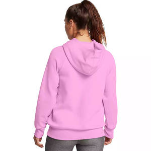 Sudadera con Capucha Rosa para Mujer, Color Sólido, Manga Larga, Tejido de Punto, Corte Regular, Transpirable, Secado Rápido, para Invierno - Product Image 2