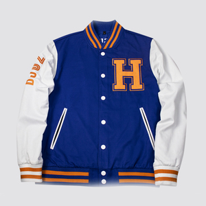 OEM Custom Embroidered Varsity Jacket Wool <b>Blend</b> Baseball Letterman College Graduation Jacket Wholesale Bulk B2B Supply - Product Image 4