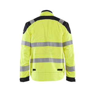 Hi Visibility Workwear Safety Jacket Men Reflective Polyester <b>Construction</b> <b>Uniform</b> Made by Amazop Industries - Product Image 3