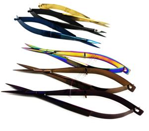 Ciseaux de beauté professionnels à ressort avec manche en céramique de 4,5 pouces, couleur plasma, action à ressort, extra-affûtés - Product Image 5