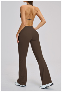 Custom Yoga <b>Clothing</b> Set Polyester/Cotton Breathable Quick Dry Sports Bra Leggings OEM ODM Private Label Wholesale Manufacturer - Product Image 2