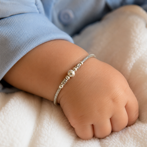 925 Sterling <b>Silver</b> Mesh Chain Beaded Bracelet High Polish Classic Unisex Fashion Jewelry Daily Wear Gift Party Elegant Handmade - Product Image 1