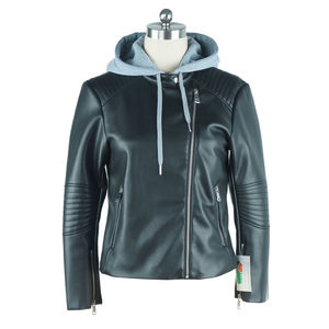 Veste en cuir vintage décontractée pour homme, authentique, avec col montant, logo sur le devant, respirante et à séchage rapide, manteau d'hiver pour un usage quotidien - Product Image 6