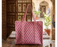 Sac fourre-tout bohème brodé en coton de qualité supérieure, spacieux, réutilisable, sac à bandoulière durable et léger pour les courses quotidiennes et le bureau