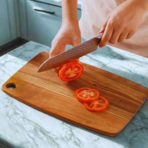 Planche à découper carrée pour fruits et légumes / Planche à découper pour boucherie, design fabuleux, planche à découper en bois - Product Image 1