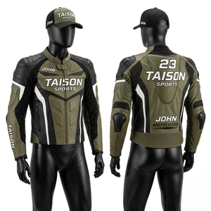 เสื้อเจอร์ซีย์มอเตอร์ไซค์หนังพรีเมียม 320 GSM ระบายอากาศได้ดี แผ่นไมโครไฟเบอร์ สีดำ เทา แดง พิมพ์ลายแบบซับลิเมชั่นตามสั่ง - Product Image 2