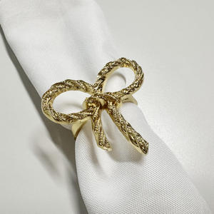 Ensemble de porte-serviettes en métal de luxe, élégants et réutilisables, accessoires de table pour hôtel, restaurant et repas à domicile - Product Image 6