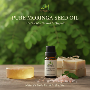 High Quality Pure Natural <b>Moisturizing</b> Cold Pressed Moringa Essential Oil for Skin Care Cream Lotion Hair Care <b>Shampoo</b> Massage - Product Image 5
