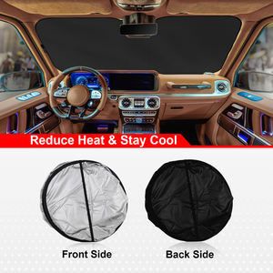 Pare-soleil carré Roadpower, protection réfléchissante de la chaleur pour pare-brise de voiture, réduit la chaleur et améliore le confort à l'intérieur de la voiture - Product Image 2