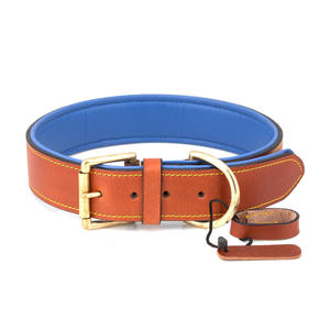 Collar de Cuero Ligero de Lujo para Perro, Diseño Personalizado de Alta Calidad con Logotipo y Color Único, Superventas - Product Image 1