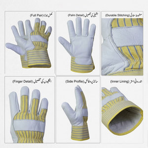 Manchette de sécurité en cuir de qualité supérieure, robuste et durable, 11 oz, avec des caractéristiques antistatiques, résistantes à la chaleur, anti-coupures, anti-chimiques et antidérapantes - Product Image 4