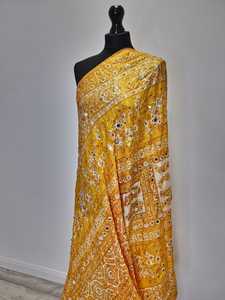 Handcrafted Mirror Embroidery <b>Shawl</b> Traditional Scarves <b>Shawls</b> & Hijab Stylish Ethnic Fashion <b>Wrap</b> for Women Festive Wear - Product Image 2