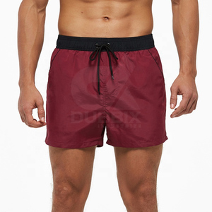 Shorts de sport pour homme à taille mi-haute, séchage rapide, en tissu Oxford respirant, avec devant tricoté élastique, style Bermuda, pour fitness, course, entraînement et usage décontracté - Product Image 1
