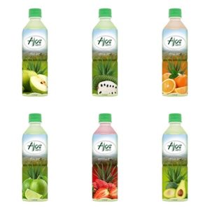 Vente en gros de jus d'aloe vera original en bouteille PET de 500 ml, faible en gras, 100% pur, aromatisé à l'ananas, au fruit de la passion, à la mangue et à la noix de coco, 10b - Product Image 2