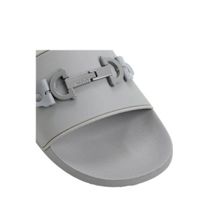 Sandalias Unisex Grises de PVC, Punta Abierta, Suela Antideslizante de EVA, para Playa y Verano - Product Image 5