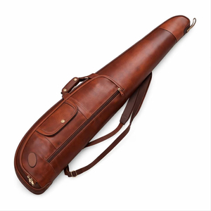 Sac à fusil en cuir unisexe à vendre, pour le tir en plein air, emballage personnalisé, matériau en cuir véritable. - Product Image 1