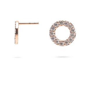 Pendientes minimalistas de diamantes redondos de laboratorio, certificados por IGI GIA, con claridad DEF Color VS VVS, oro sólido de 14K 18K, regalo de aniversario para ella. - Product Image 6