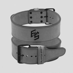 Personnalisable 10mm simple broche en cuir de vachette Powerlifting Gym ceinture unisexe Fitness équipement brodé Logo bas quantité minimale de commande OEM ODM - Product Image 1