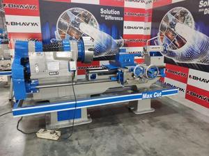 Extra Heavy Duty CNC <b>Lathe</b>-7 Belt Driven 2-Axis Machine 100mm Spindle Bore 4-Station Turret Bhavya Machine <b>Tools</b> - Product Image 5