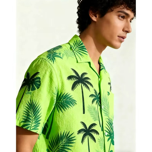 Chemise décontractée pour homme de haute qualité, chemise à manches courtes à imprimé hawaïen tendance, chemise décontractée pour homme de plage - Product Image 2