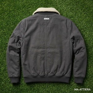 <b>Mens</b> Gray <b>Sherpa</b> Collar Bomber <b>Jacket</b> Streetwear <b>Mens</b> Winter <b>Jackets</b> Wholesale <b>Jacket</b> For <b>Men</b> - Product Image 5