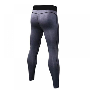 Very Low Price High Quality Seamless Men's High-Wasted Cotton/Bamboo Fiber Leggings Elastic Waist Breathable Fitness Wear Custom - Product Image 4