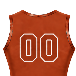 Camiseta Corta sin Mangas Color Naranja Quemado para Animadoras, Uniforme Personalizado para Equipo, Ropa Deportiva Transpirable - Product Image 5