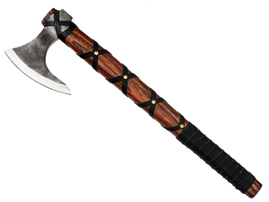 Ragnar Nouvelle Hache Viking, Modèle Nordic Viking Axe, Qualité Supérieure, Fabriquée à la Main, en Acier à Haute Teneur en Carbone et Bois de Frêne, Hachette de Bâtisseur, Tête d'Hache - Product Image 3
