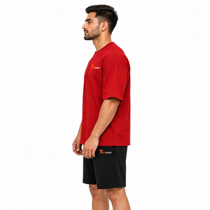 Factory Wholesale Men's <b>Summer</b> Casual Sports Outerwear Set Breathable Crew Neck <b>Shirts</b> & Shorts Printed Pattern 2 Pieces - Product Image 4