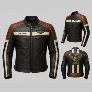 Promotion : Vestes en cuir d'hiver réversibles noires imperméables en cuir véritable de haute qualité pour hommes - Product Image 5