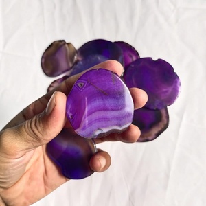 Plaque en cristal violet poli avec motif animal, décoration d'intérieur, cadeau, vente en gros - Product Image 3