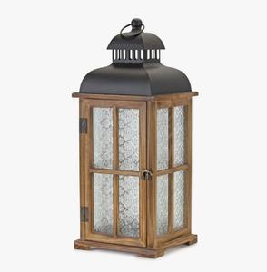 Art Empire Exports - Portavelas de Madera Natural con Paneles de Vidrio, Hecho a Mano, Estilo Rústico, 1 Color, Decoración para el Hogar, Navidad - Product Image 4