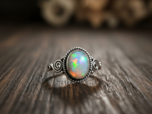 Bague de mariage classique pour femme Tanya Gems and Jewellery TG1044R en argent sterling 925 avec pierre ovale naturelle et sertissage clos - Product Image 3