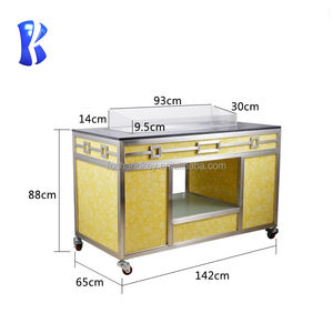 OKEY Hotel Supplies - Mesa de Buffet/Cafetería de Alta Calidad con Cubierta de Mármol Estilo Árabe para Banquetes, con Varios Tipos de Luces LED - Product Image 6