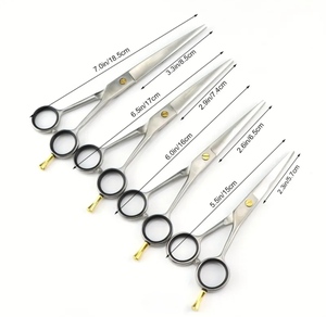 Tijeras de Peluquería Profesionales ABRAHAM QR IMPEX de Acero Inoxidable, Rectas y Ligeras, para Cortar y Entresacar Cabello - Product Image 1