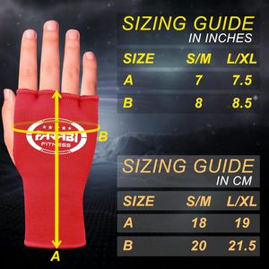Gants de sport sans doigts Farabi Fitness rouges, respirants, pour entraînement et exercice, toutes saisons, gants intérieurs de boxe. - Product Image 6