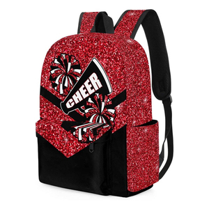 Sac à dos en polyester à paillettes personnalisé, impression et broderie du logo avant, nom, pour adolescents, enfants, pom-pom girls, équipes de danse - Product Image 4