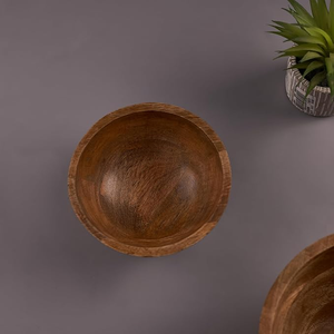 Ensemble de saladiers et d'assiettes en bois d'acacia, faits à la main, écologiques, tailles personnalisables, style moderne - Product Image 6