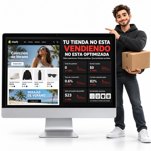 Configuración de tienda Shopify para marcas y emprendedores con diseño profesional, ventas en línea y estructura preparada para IA - Product Image 1