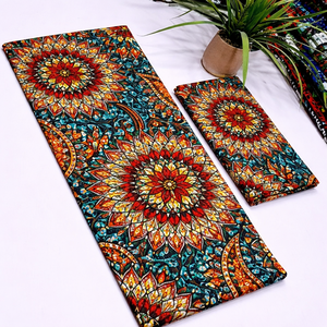 Custom African Wax Print 100% Cotton <b>Fabric</b> for Garment Production Personalized Branding Bulk Supply Dakar Maputo OEM Textile - Product Image 1